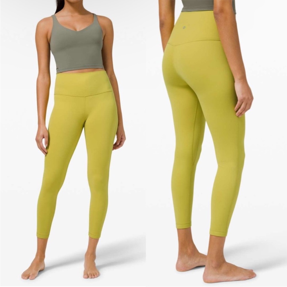 LULULEMON Align Pant Yellow Pear Legging Pants Size 10 Medium